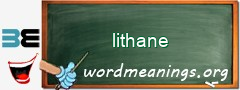 WordMeaning blackboard for lithane